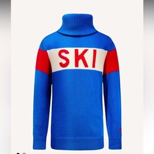 Perfect Moment Ski Merino Wool Turtleneck 10Y True Indigo NWT
